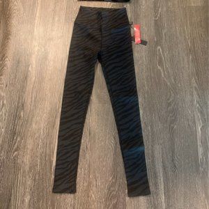 Printed Ribbed 7/8 Length Legging - XS Carbon38